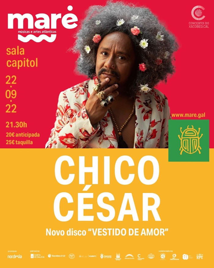 Chico César cartel Maré 2022